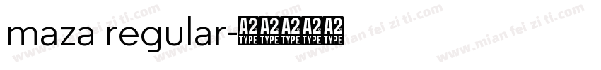 maza regular字体转换